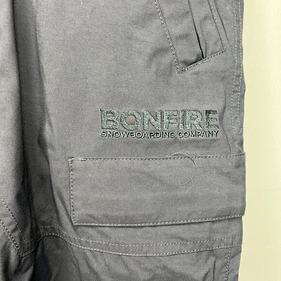 Bonfire Snowboarding Company Snow Pants Men's Sz XL Spectral Classic Fit Black - Picture 5 of 14